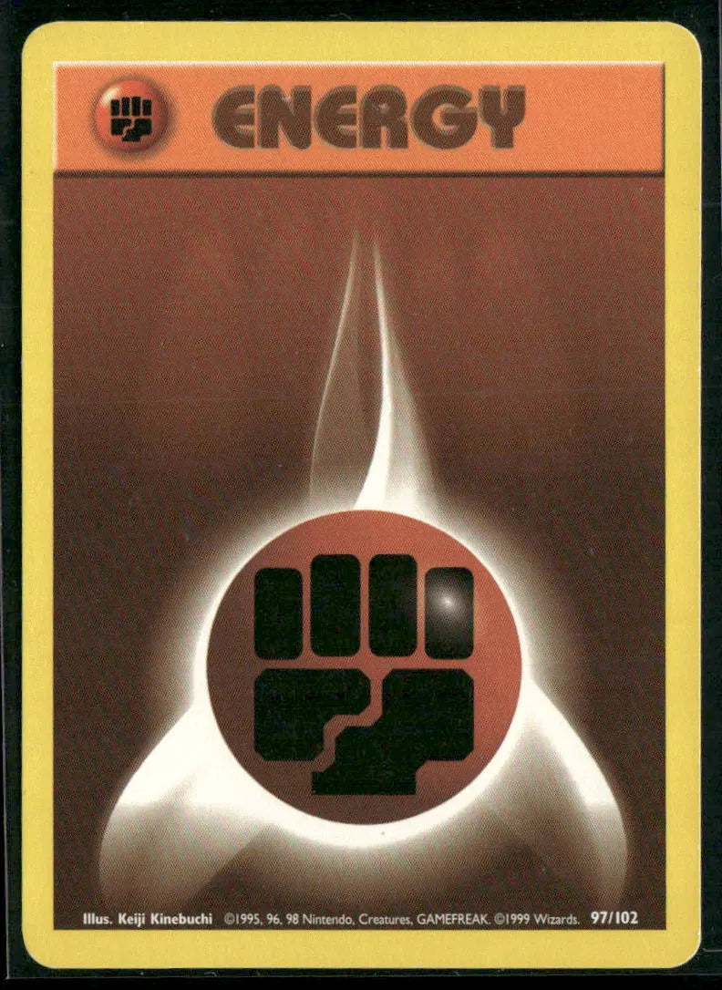 Fighting Energy #97 - Base Pokémon kort, stand Good