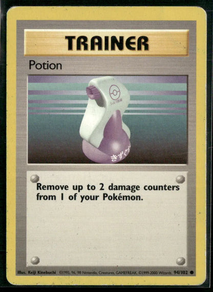 Potion #94 - Base Pokémon kort, stand Played