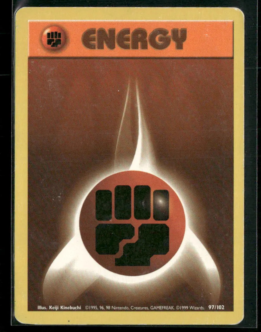 Fighting Energy #97 - Base Pokémon kort, stand Light Played