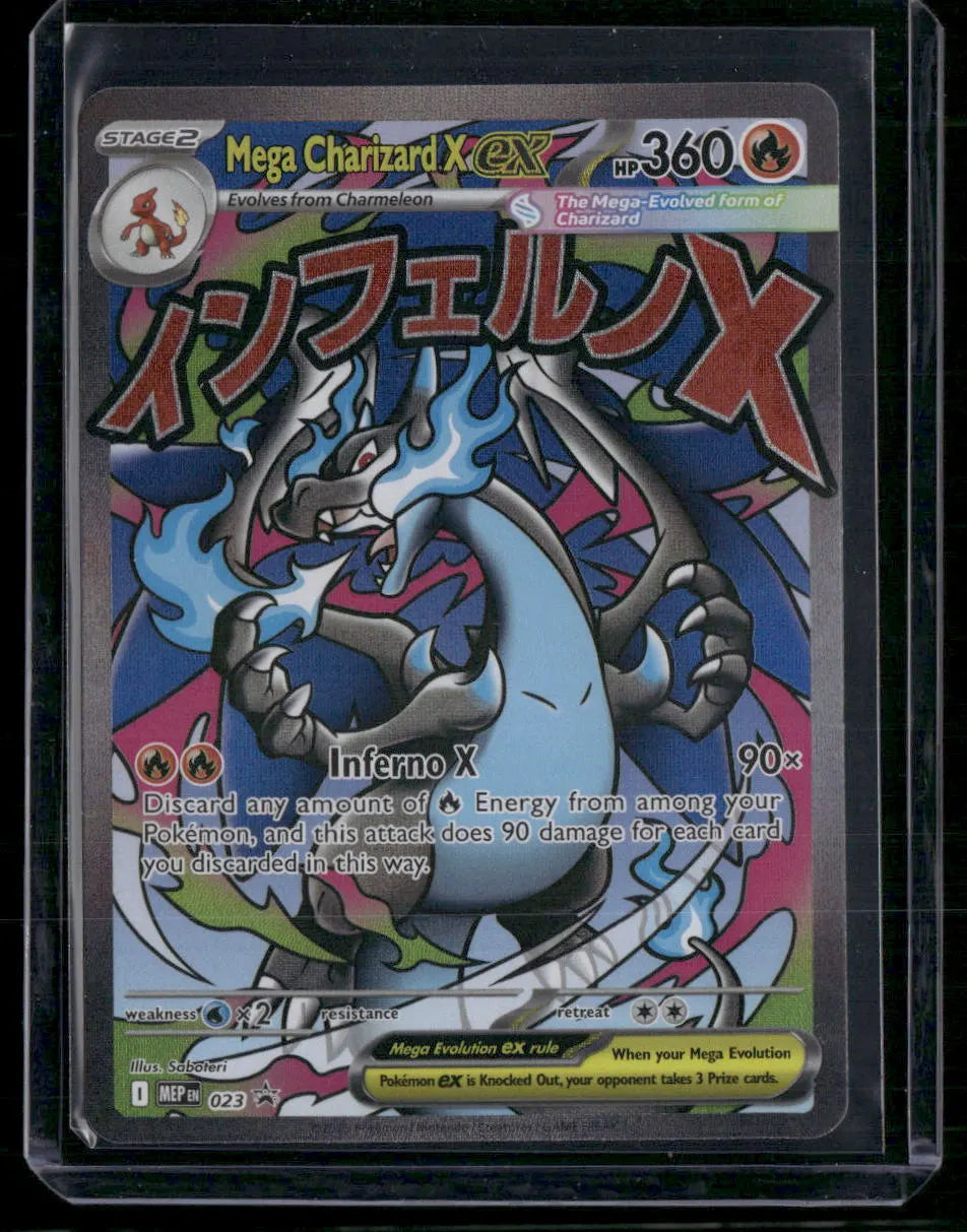 Mega Charizard ex #023 - MEP Black Star Promos Pokémon kort, stand Near Mint