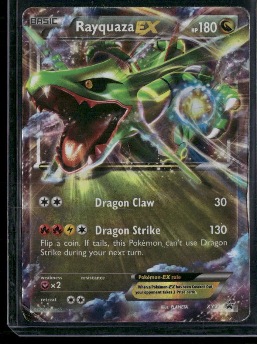 Rayquaza-EX #XY73 - XY Black Star Promos Pokémon kort, stand Poor