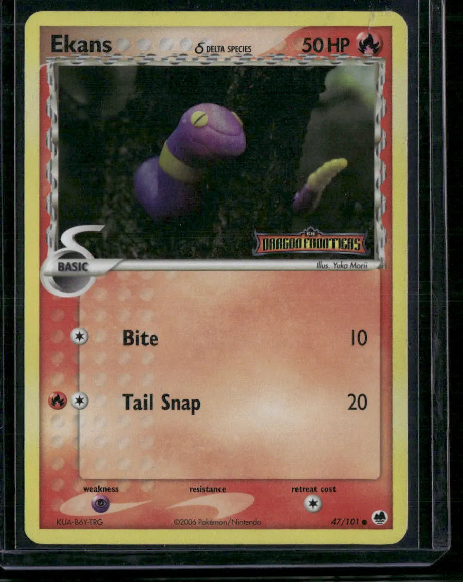 Ekans δ #47 - Dragon Frontiers Pokémon kort, stand Excellent