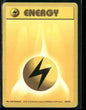 Lightning Energy #100 - Base Pokémon kort, stand Poor