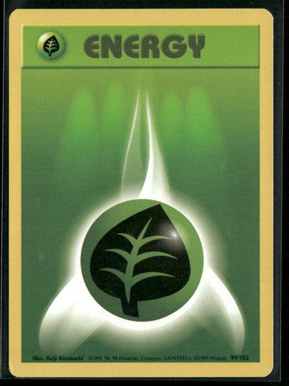 Grass Energy #99 - Base Pokémon kort, stand Excellent