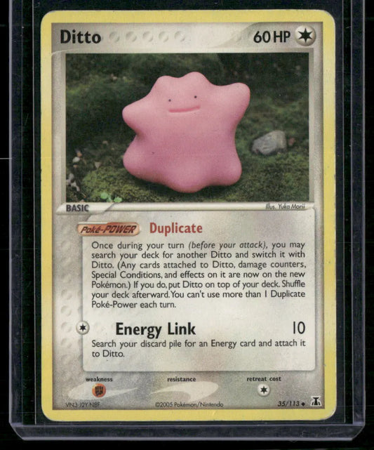 Ditto #35 - Delta Species Pokémon kort, stand Played