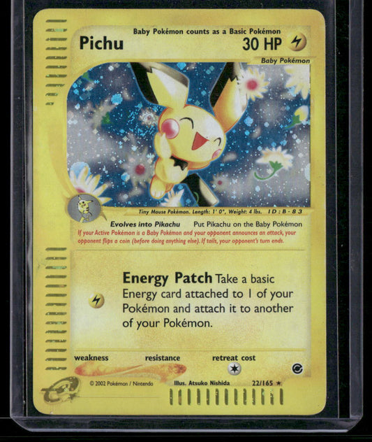 Pichu #22 - Expedition Base Set Pokémon kort, stand Light Played