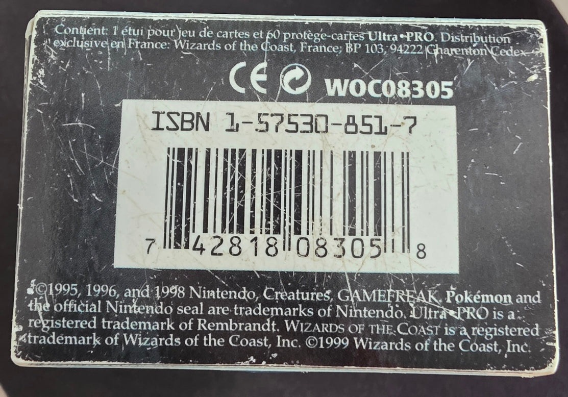 Vintage Ultra Pro Deck Box – Blastoise – WOTC (1999)