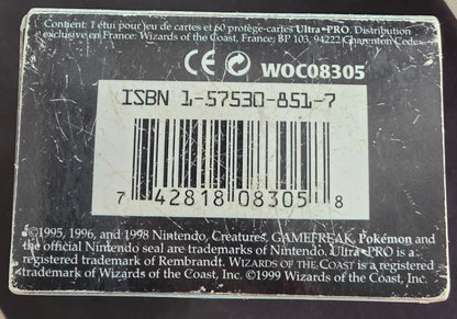 Vintage Ultra Pro Deck Box – Blastoise – WOTC (1999)