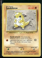 Sandshrew #62 - Base Pokémon kort, stand Played