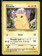 Pikachu #58 - Base Pokémon kort, stand Light Played
