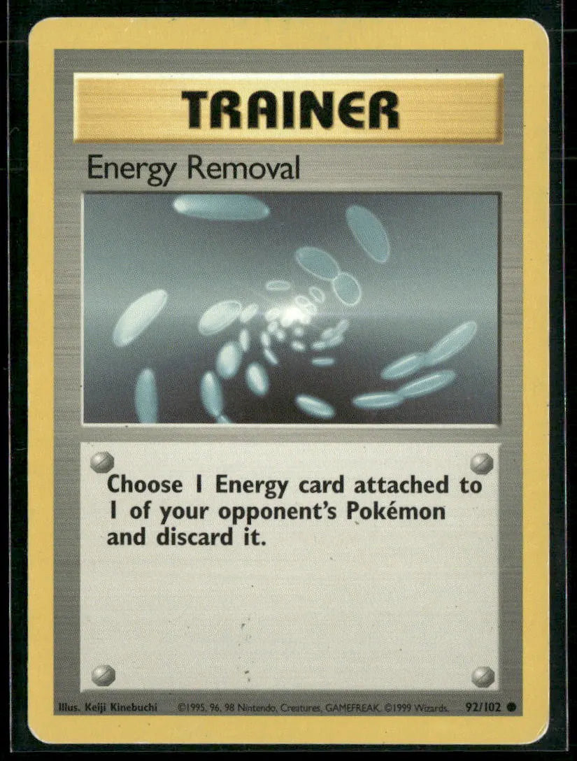 Energy Removal #92 - Base Pokémon kort, stand Light Played