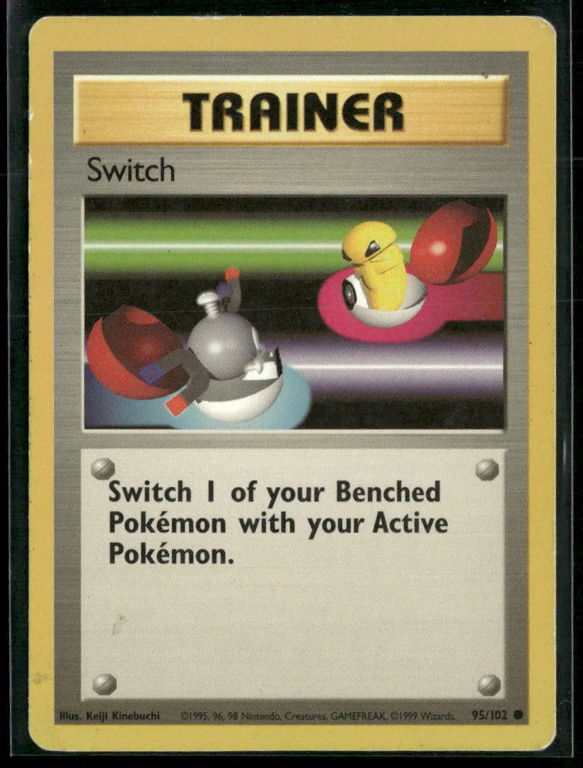 Switch #95 - Base Pokémon kort, stand Light Played