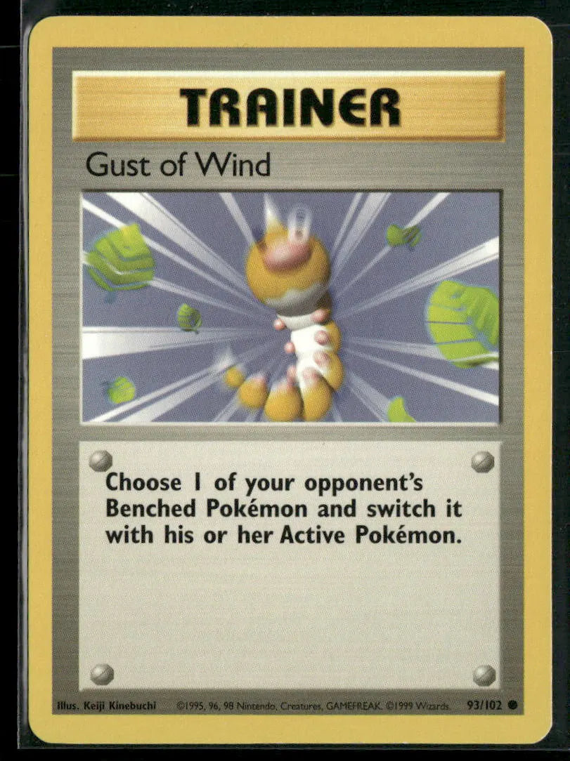 Gust of Wind #93 - Base Pokémon kort, stand Excellent