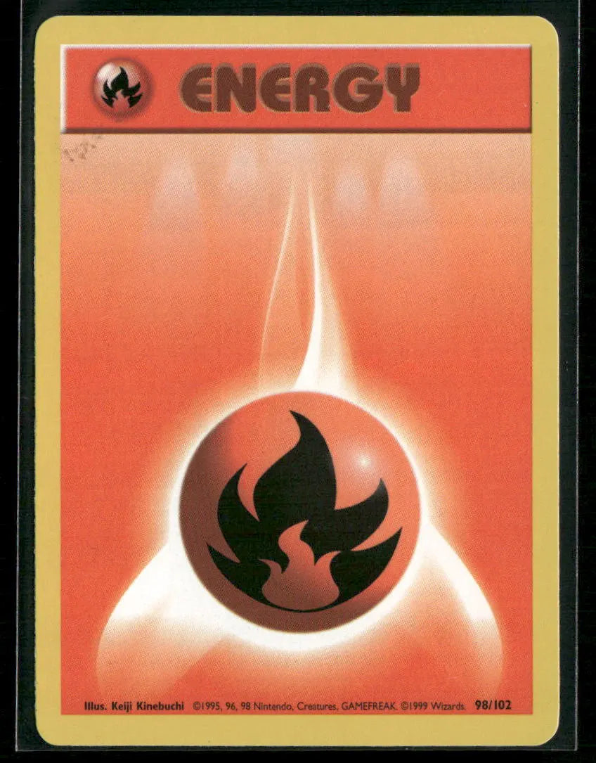 Fire Energy #98 - Base Pokémon kort, stand Good