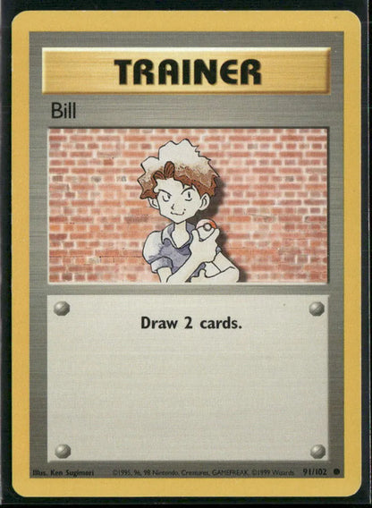 Bill #91 - Base Pokémon kort, stand Good