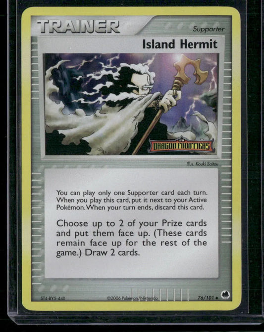 Island Hermit #76 - Dragon Frontiers Pokémon kort, stand Excellent