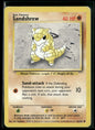 Sandshrew #62 - Base Pokémon kort, stand Light Played