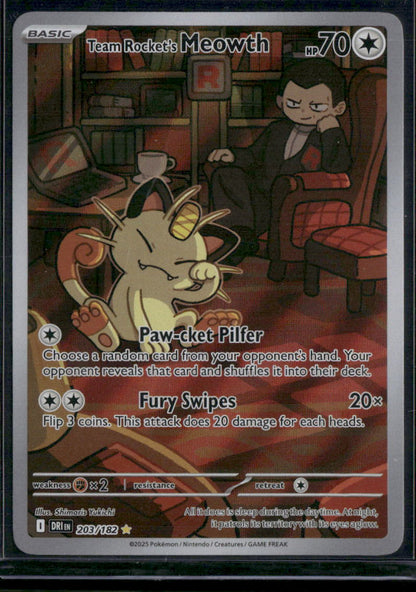 Team Rocket's Meowth #203