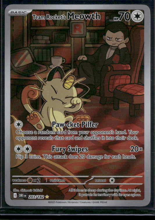 Team Rocket's Meowth #203