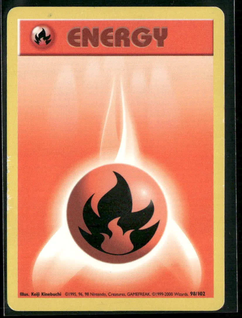 Fire Energy #98 - Base Pokémon kort, stand Good