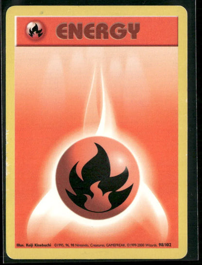 Fire Energy #98 - Base Pokémon kort, stand Good