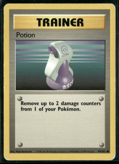 Potion #94 - Base Pokémon kort, stand Played