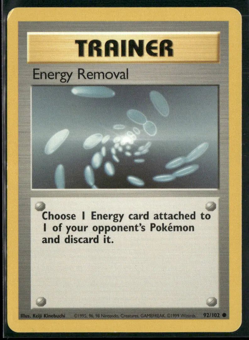 Energy Removal #92 - Base Pokémon kort, stand Good