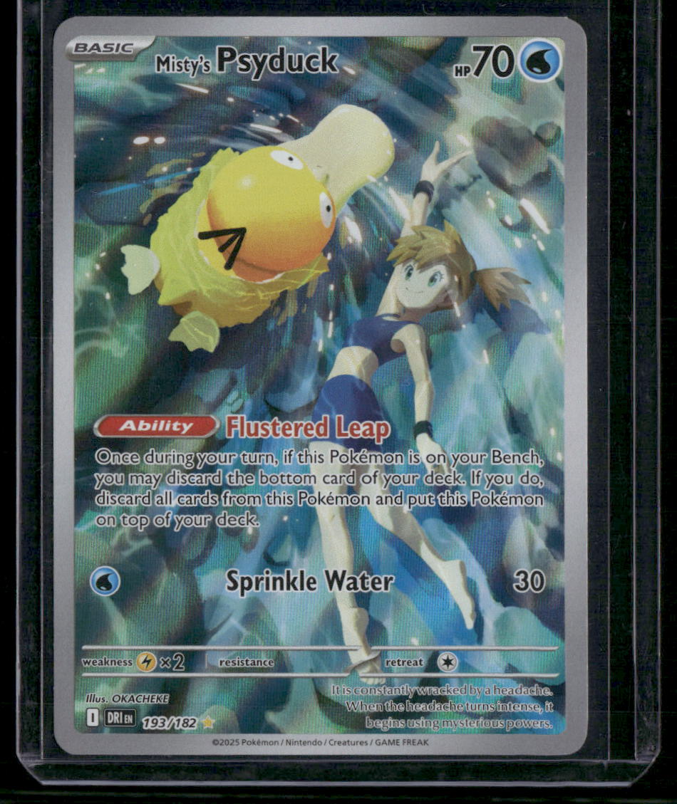 Misty's Psyduck #193 - Destined Rivals Pokémon kort, stand Near Mint