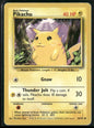 Pikachu #58 - Base Pokémon kort, stand Light Played