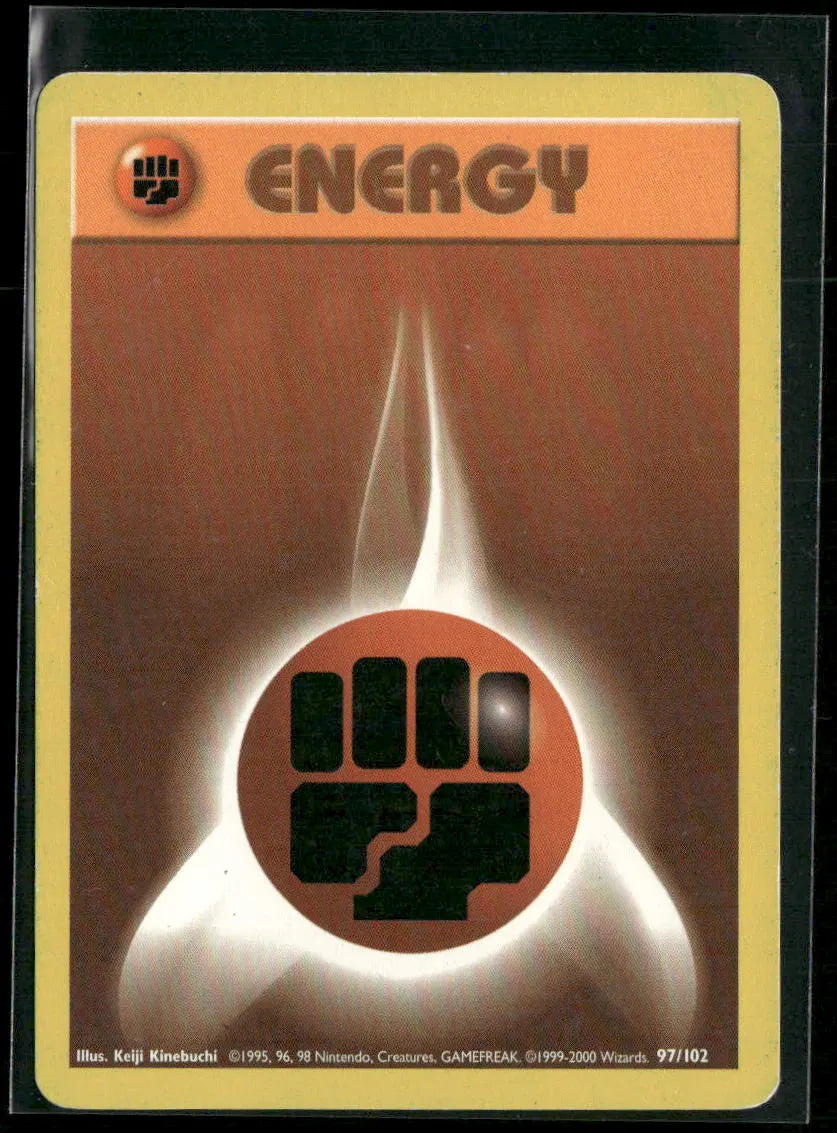 Fighting Energy #97 - Base Pokémon kort, stand Light Played