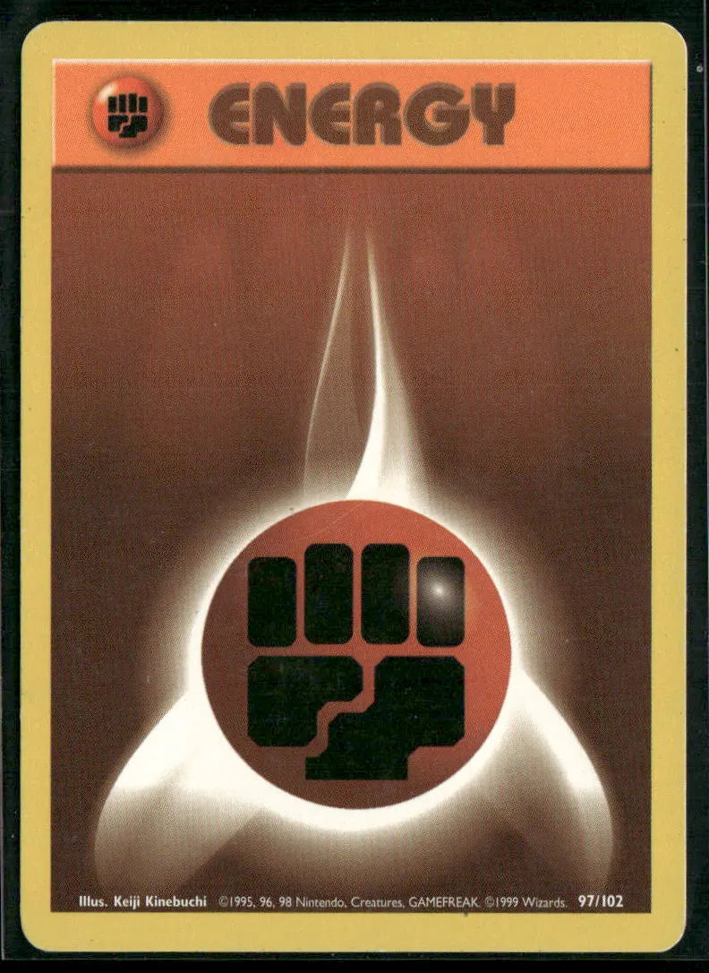 Fighting Energy #97 - Base Pokémon kort, stand Good