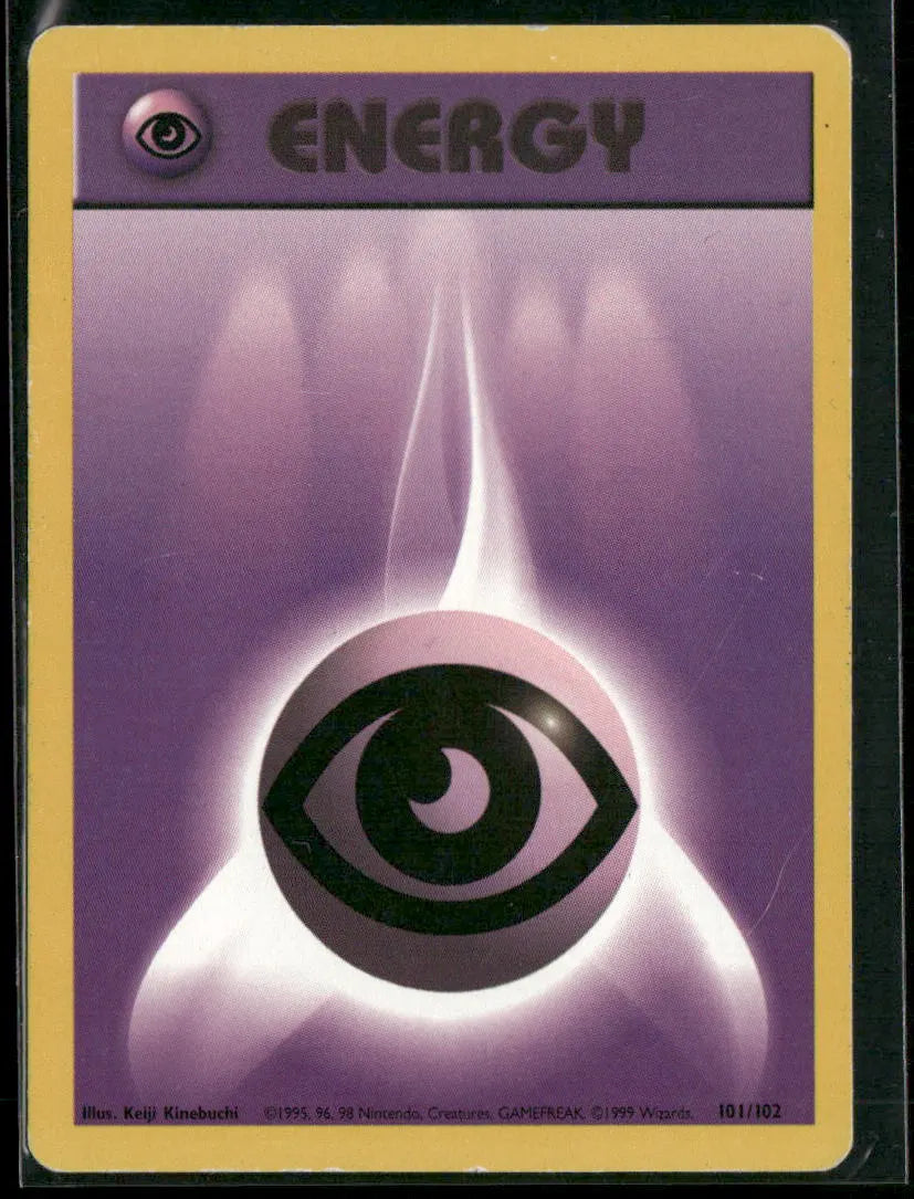 Psychic Energy #101 - Base Pokémon kort, stand Light Played