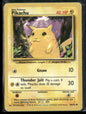 Pikachu #58 - Base Pokémon kort, stand Played