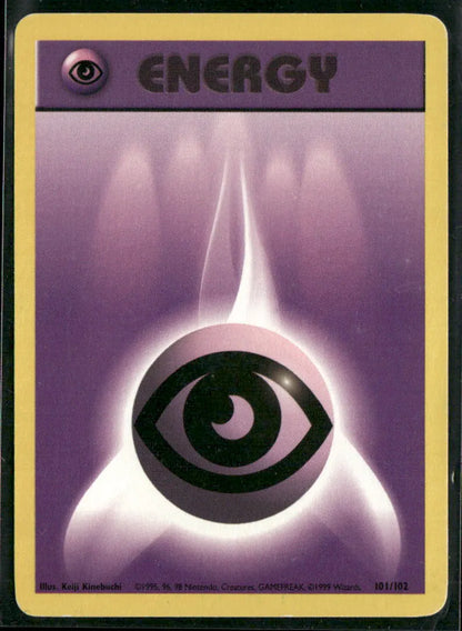 Psychic Energy #101 - Base Pokémon kort, stand Light Played