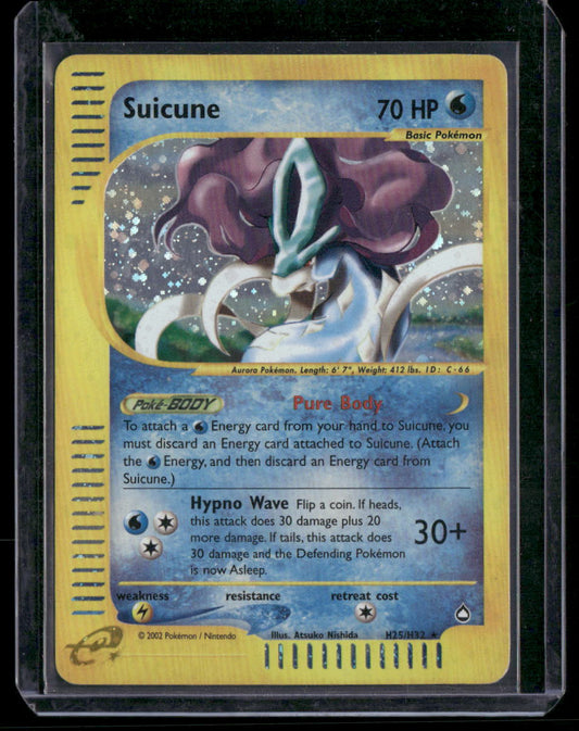 Suicune #H25 - Aquapolis Pokémon kort, stand Good